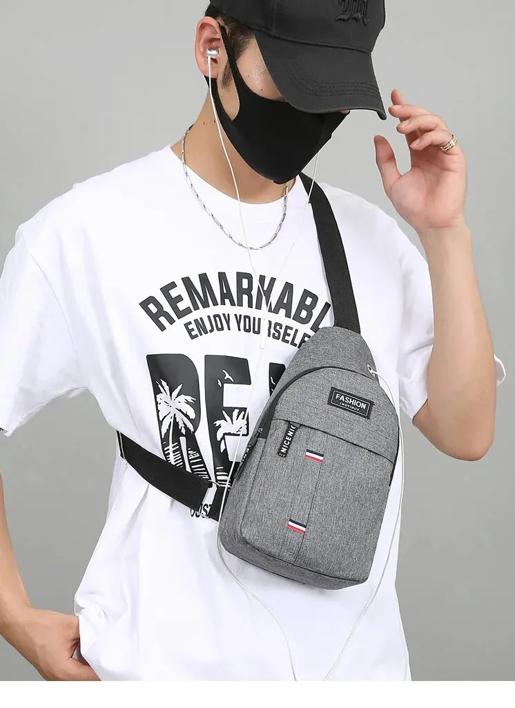 Gambar produk FASHION Tas Selempang Sling Bag Pria Polyester Large Capacity - FWY-2K