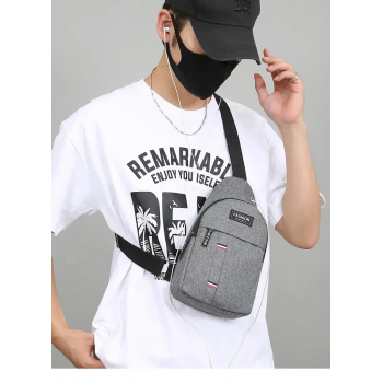 Gambar produk FASHION Tas Selempang Sling Bag Pria Polyester Large Capacity - FWY-2K