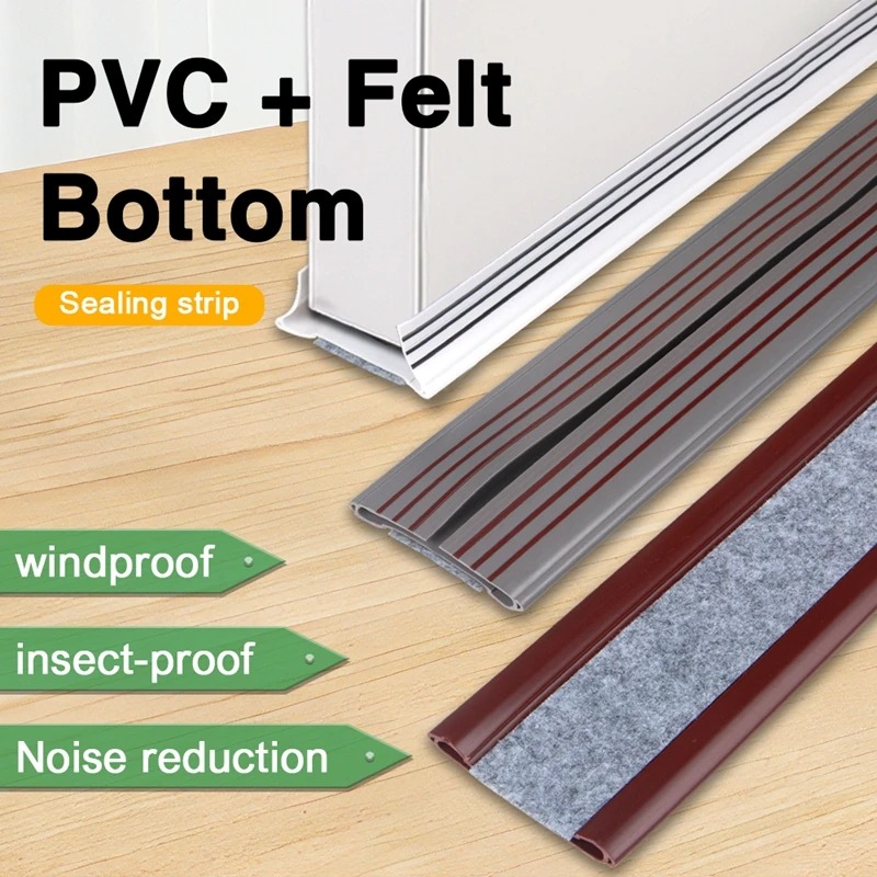 Gambar produk DTIAO Lis Pintu Penghalang Debu Serangga Under Door Seal Strip 93cm - DT4I