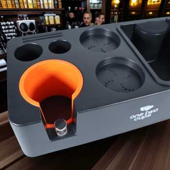 Gambar produk One Two Cups Wadah Ampas Kopi Knock Box with Portafilter Holder - MG34