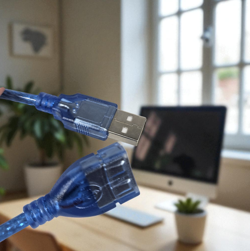 Gambar produk ROBOTSKY Kabel USB Extension Cable 2.0 AM AF 29cm - A13