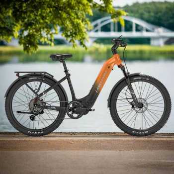 Lankeleisi Sepeda Listrik Trekking Bike 8 Gear 750W 36V 20Ah - MG600 Lite