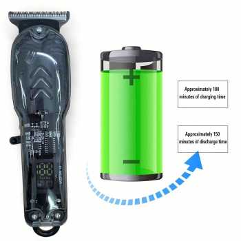 Gambar produk HAYER Alat Cukur Rambut Elektrik Hair Clipper Trimmer LCD 500mAh - HE500