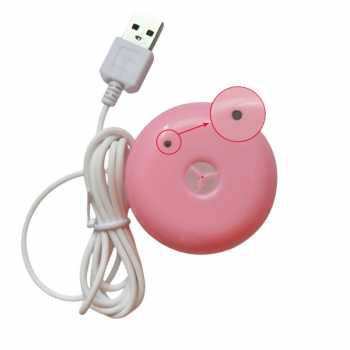 Gambar produk LAQVLA Air Humidifier Celup Ultrasonic Aroma Diffuser Donut Design - L2017