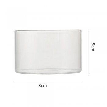 Gambar produk TinYi Gelas Kaca Aesthetic Pudding Es Krim Dessert Glass 190ml - T-350