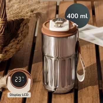 Muloo Botol Minum Tumbler Smart Display Stainless Steel 400ml - M45