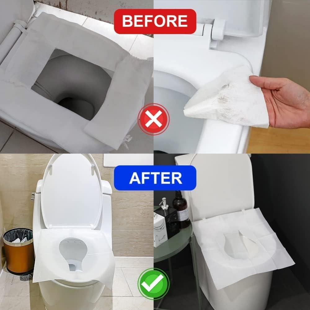 Gambar produk Goodern Cover Dudukan Toilet Disposable Flushable Paper Seat Cover 250 Lembar - INU155