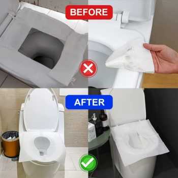 Gambar produk Goodern Cover Dudukan Toilet Disposable Flushable Paper Seat Cover 250 Lembar - INU155