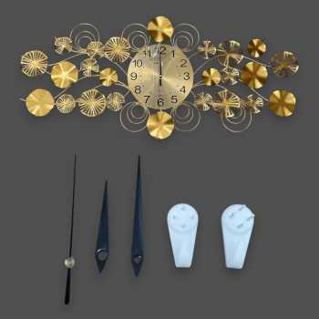 Gambar produk TaffHOME Jam Dinding Besi Elegan Modern Clock Silent Movement 99cm - F33898