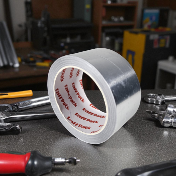 TaffPACK Lakban Aluminium Foil Tape Tahan Panas Anti Bocor 0.06mm 20M - INU161