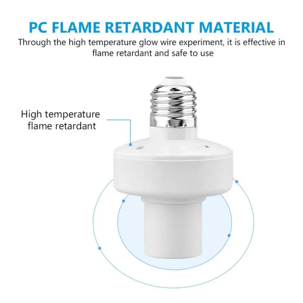Gambar produk TSLEEN Fitting Lampu Wireless Remote Control E27 Timer Switch Lamp - TS803