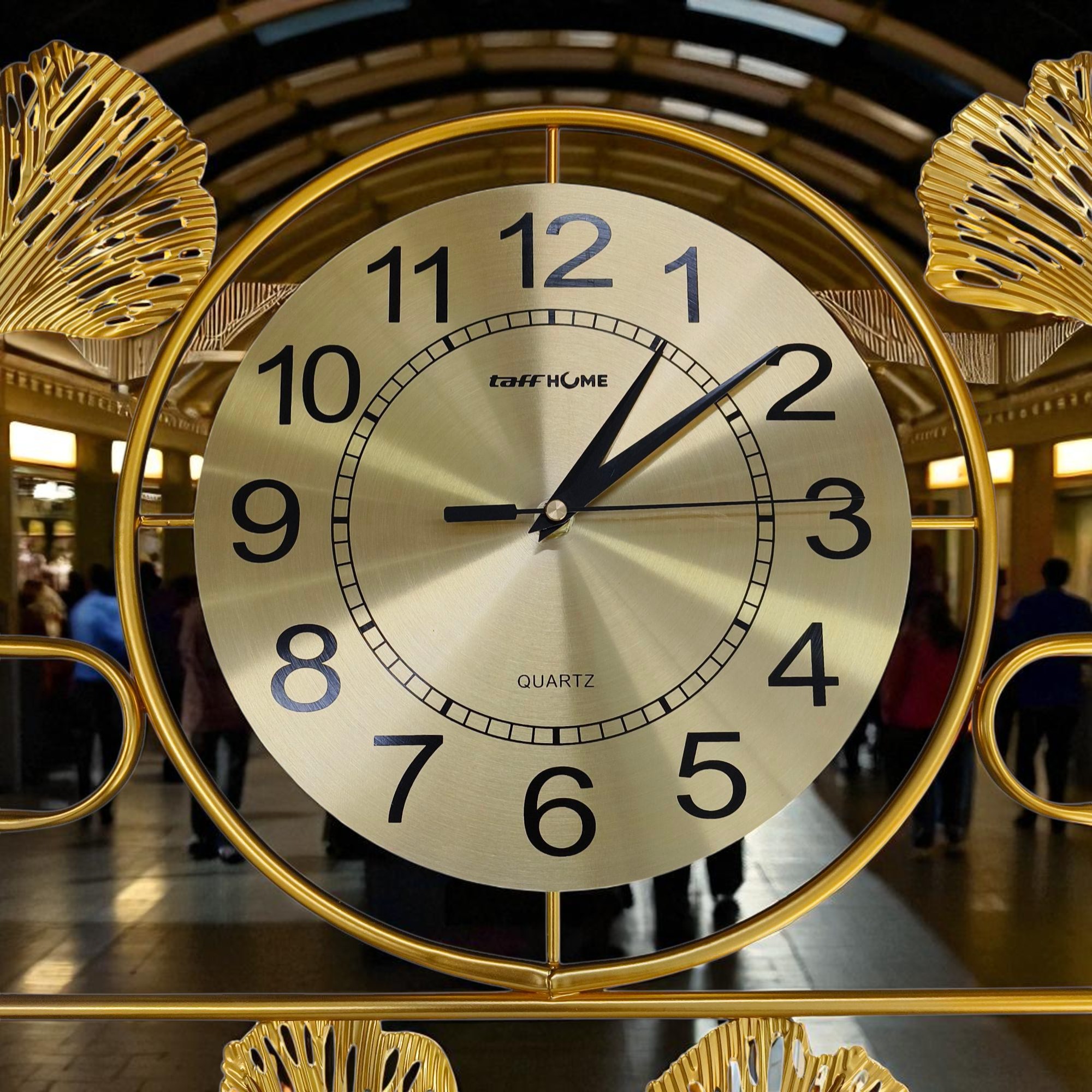 Gambar produk TaffHOME Jam Dinding Quartz Iron Luxury European Style Clock 100cm - 2311