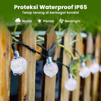 Gambar produk MUFAVA Lampu Hias String Lights Solar Panel 50 LED 7M - S32