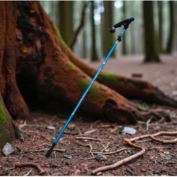 Gambar produk TaffSPORT Tongkat Hiking Lipat Trekking Pole Aluminium Alloy 130cm - TF13