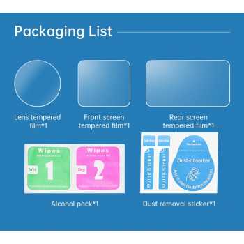 Gambar produk TELESIN Tempered Glass Protective Film 2.5D for DJI Osmo Action 5 Pro - S6-FLM-13-TDJ