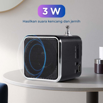 Gambar produk NBY Speaker Bluetooth Portable Mini MP3 Player FM Radio 3W - TD-V26