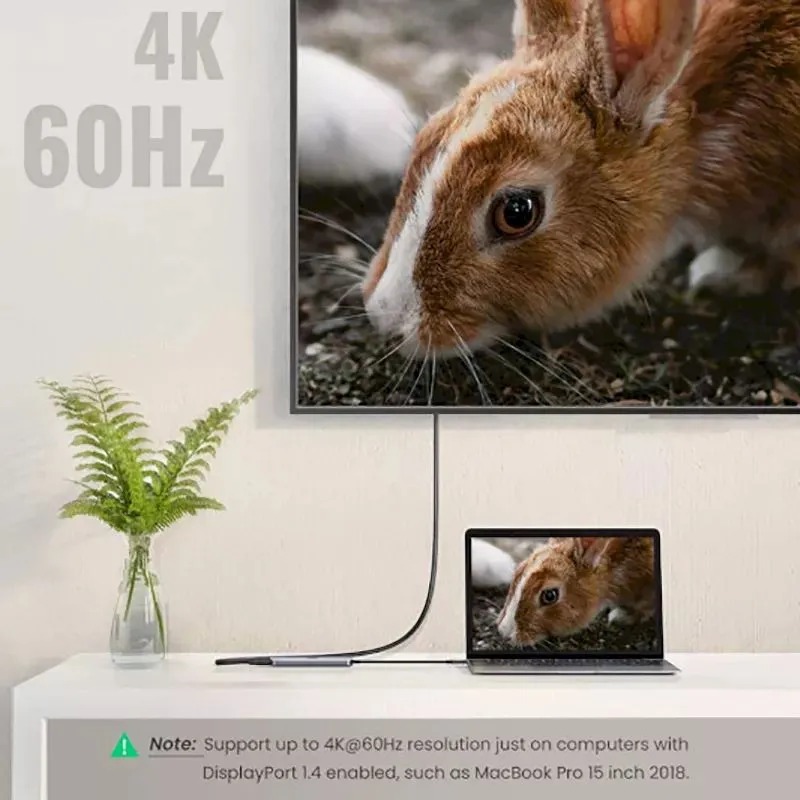 Gambar produk UGREEN USB Hub Type C 5in1 USB Type C USB 3.0 4K HDMI PD 100W - CM136