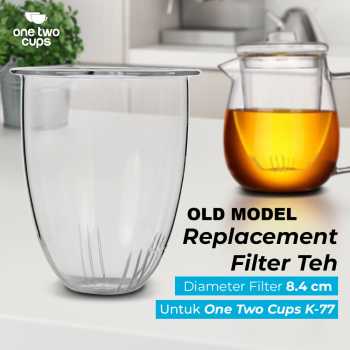 One Two Cups Saringan Teh Filter Pengganti untuk Teko Teh Kaca - K77 Old Model