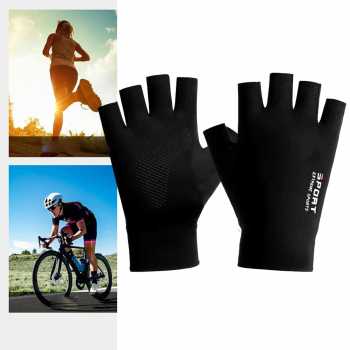 Gambar produk FMA Ice Silk Half Finger Cycling Gloves Unisex Outdoor Sports - FM-IA