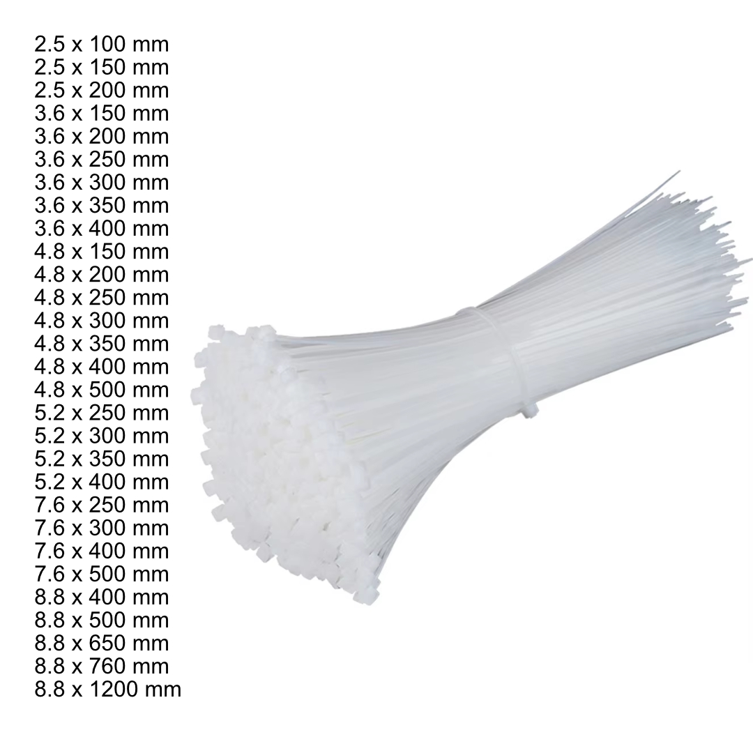Gambar produk Yueqing Kabel Ties Cable Nylon Multifunction 100 PCS 7.6x400mm - YQ835