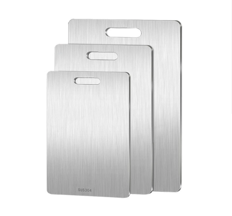 Gambar produk WONDER Alas Potong Sayuran Multifungsi Cutting Board Stainless Steel 25x15cm - W02