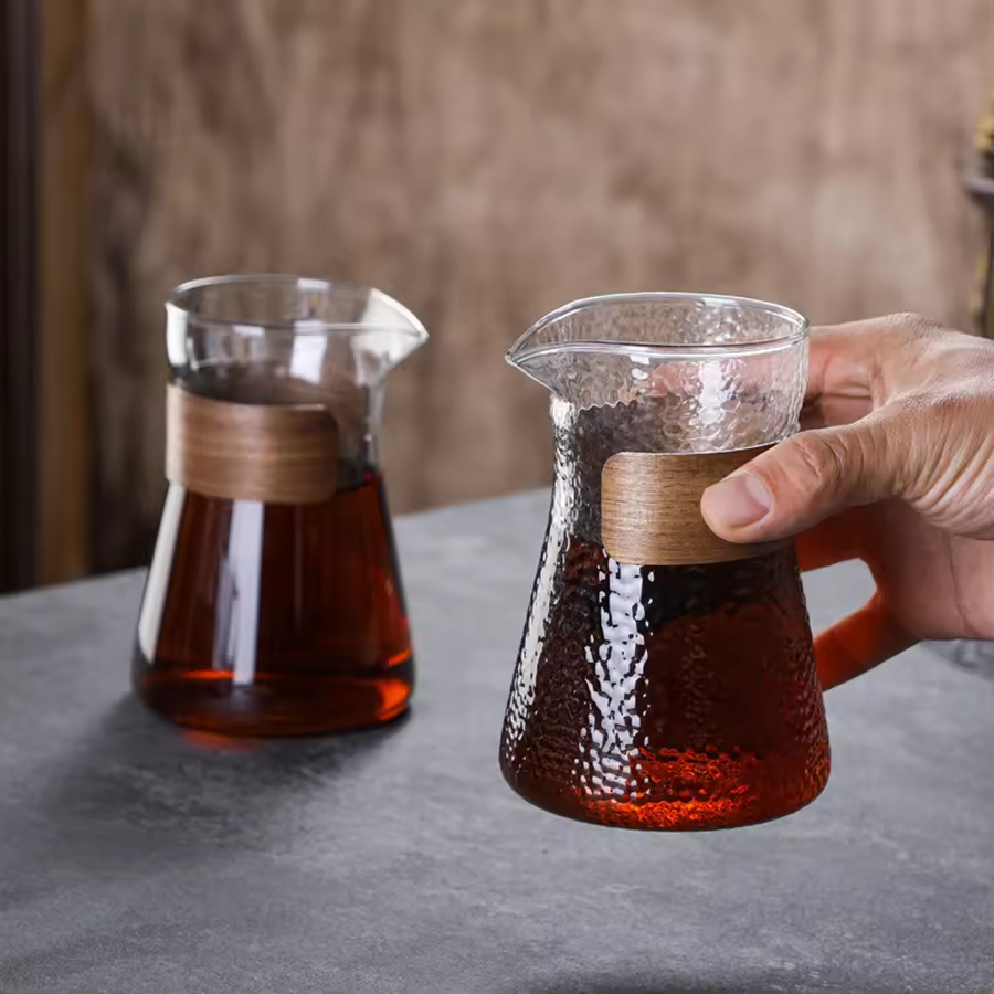 Gambar produk FMA Teko Kopi Pour Over Coffee Server Borosilicate Glass Carafe 500ml - FM-5ML