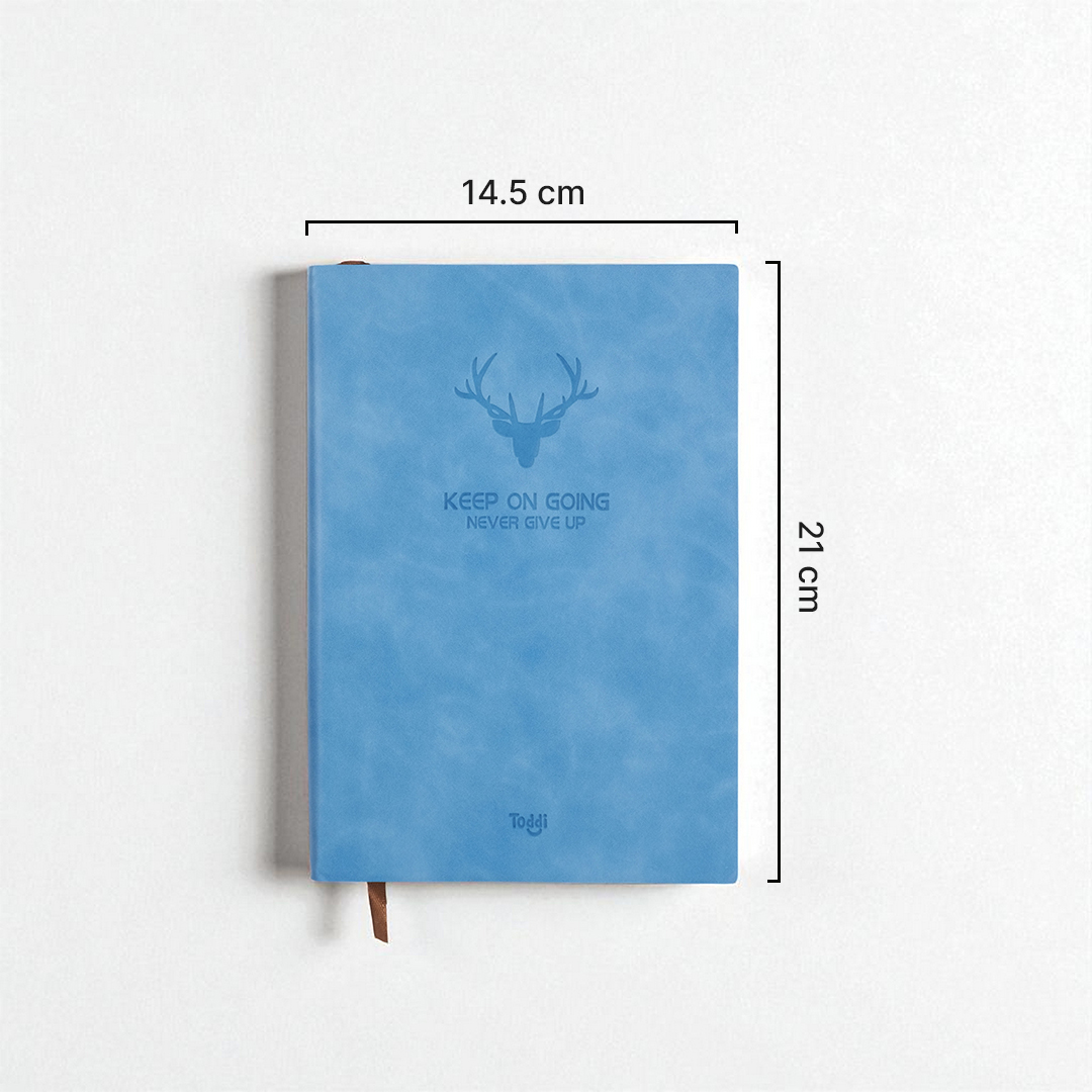 Gambar produk Toddi Buku Jurnal Leather Notebook Diary 68 GSM 200 Halaman Grid A5 - CW-5026