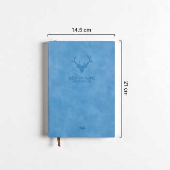 Gambar produk Toddi Buku Jurnal Leather Notebook Diary 68 GSM 200 Halaman Grid A5 - CW-5026