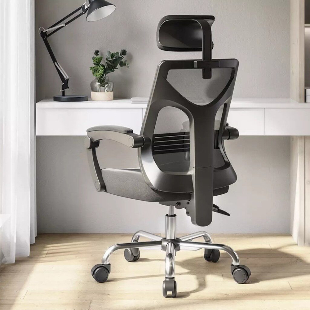 Gambar produk HBADA Kursi Kantor Ergonomic Office Chair Lumbar Support Headrest - HDNY164BM