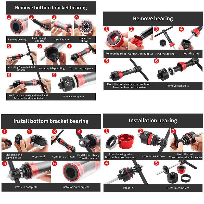 Gambar produk Muqzi Bike Center Shaft Bottom Bracket Install Removal BB86/30/92/PF30 - SZ912