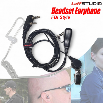 Gambar produk TaffSTUDIO Headset Earphone FBI Style Walkie Talkie - K-011