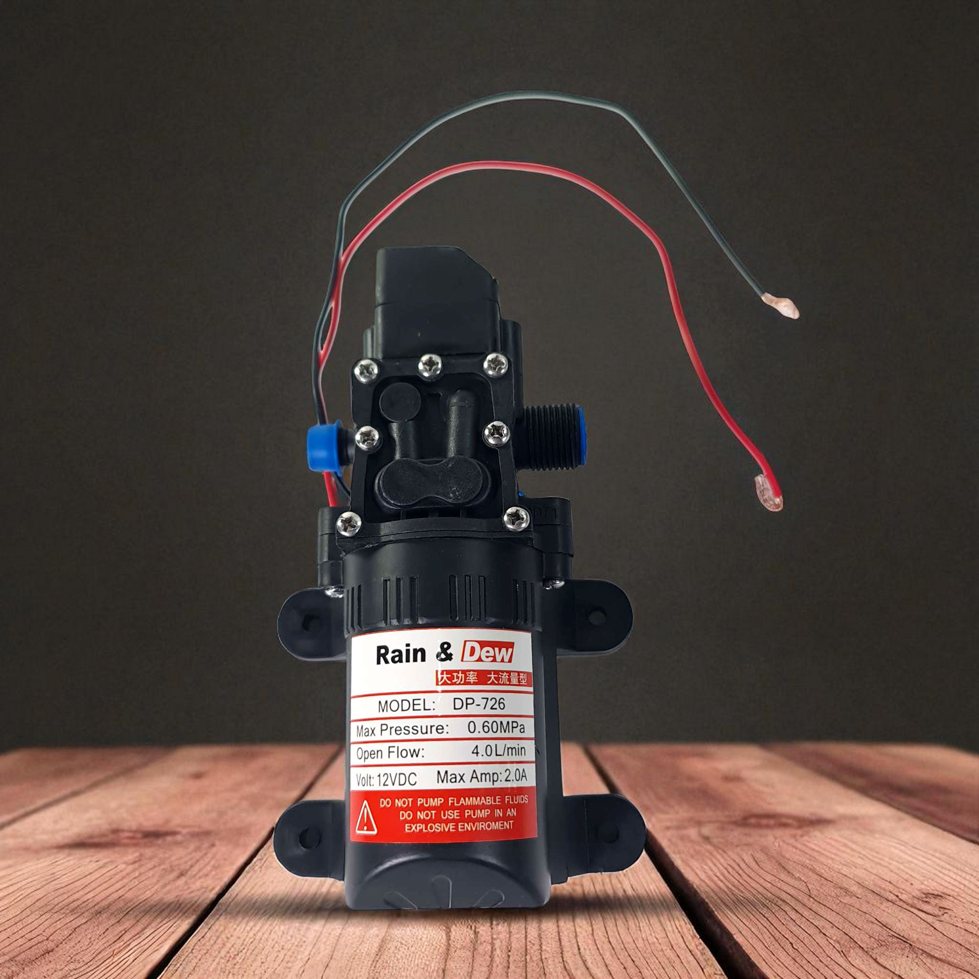 Gambar produk Rain & Dew Pompa Air Elektrik Portable High Pressure Water Pump 12V - DP-726