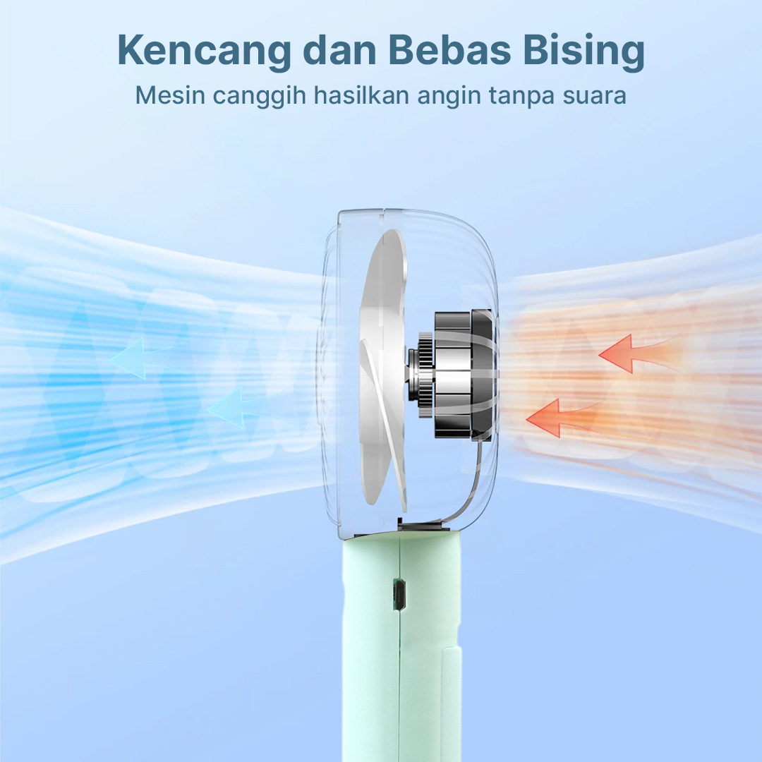 Gambar produk LivingSmart Kipas Angin Portable Genggam USB Mini Cooling Fan 1200mAh - SS-2
