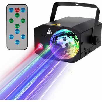 Gambar produk ALIEN Lampu Proyektor Disco 16 Patterns 240V 10W with Remote Control - TC-7007P
