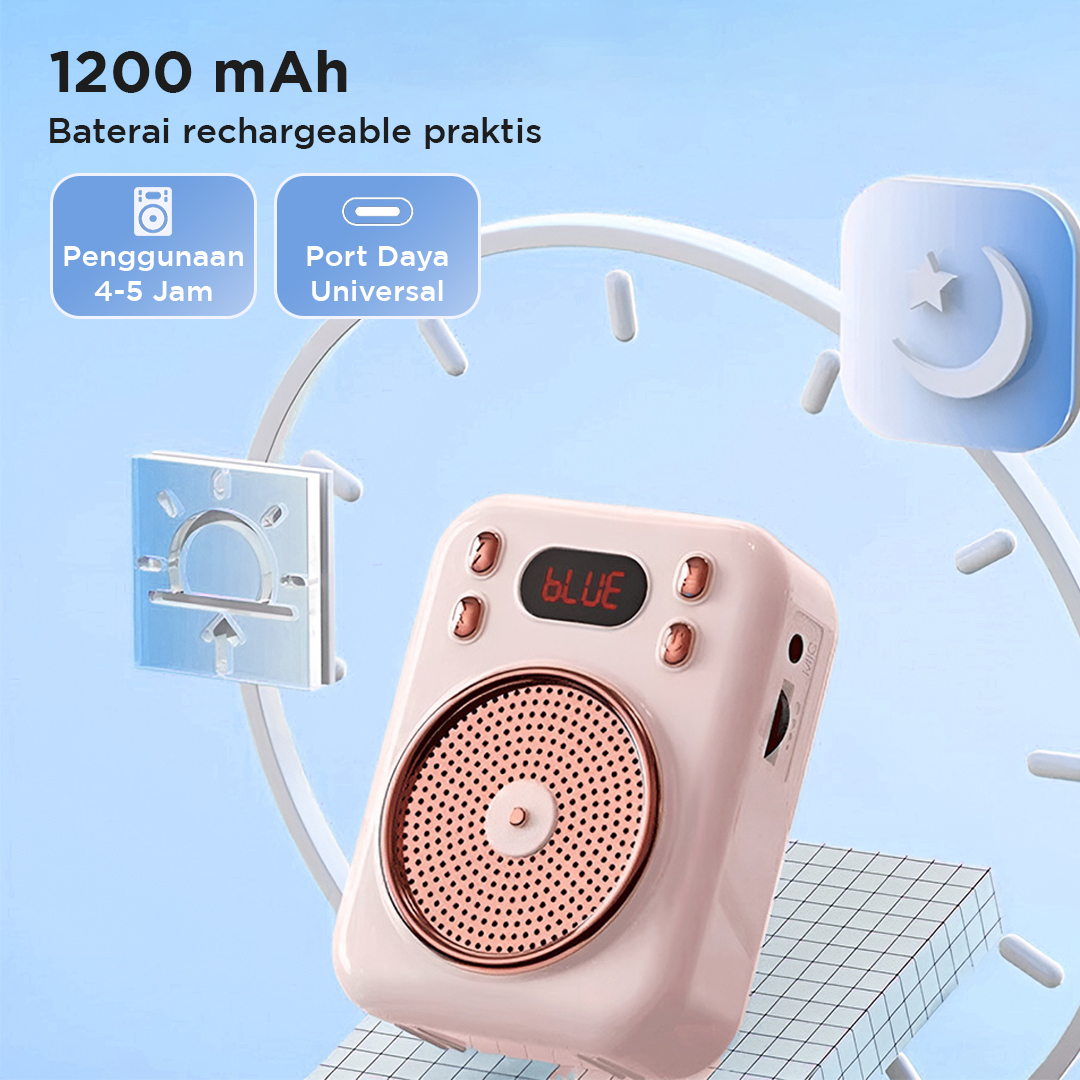 Gambar produk Little Bee Speaker Pinggang Bluetooth Voice Amplifier Wireless 8W - S22