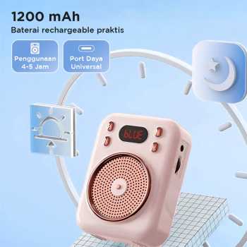 Gambar produk Little Bee Speaker Pinggang Bluetooth Voice Amplifier Wireless 8W - S22