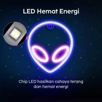 Gambar produk KEY-WIN Lampu Hias LED Neon Flex Battery and USB Power 1W Alien - M04
