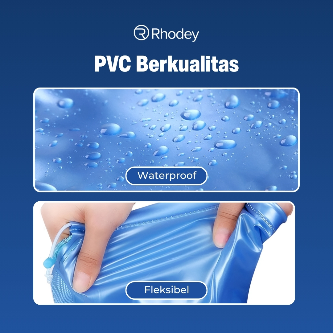 Gambar produk Rhodey Jas Hujan Sepatu Anti Air Shoes Cover PVC with Zipper M - XZ899