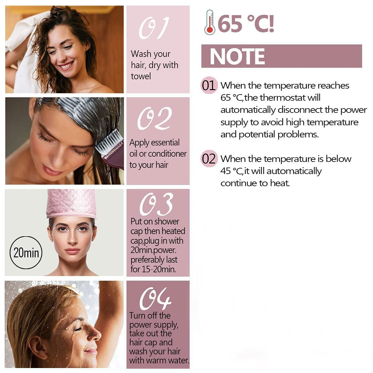 Gambar produk Pivitch Meiya Hot Steamer SPA Rambut Thermal Treatment Heated Cap - YZK1-II