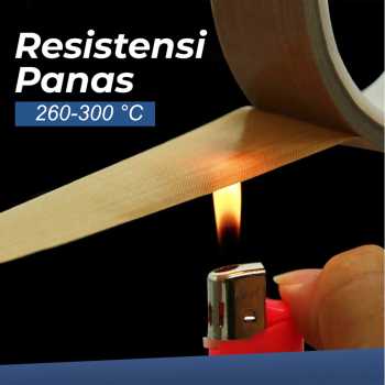Gambar produk TaffPACK Tape Lakban PTFE Heat High Temperature Insulation 10M 10mm - TF10M