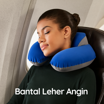 Gambar produk Bantal Leher Travel Angin Ergonomis U-Shaped Inflatable Neck Pillow