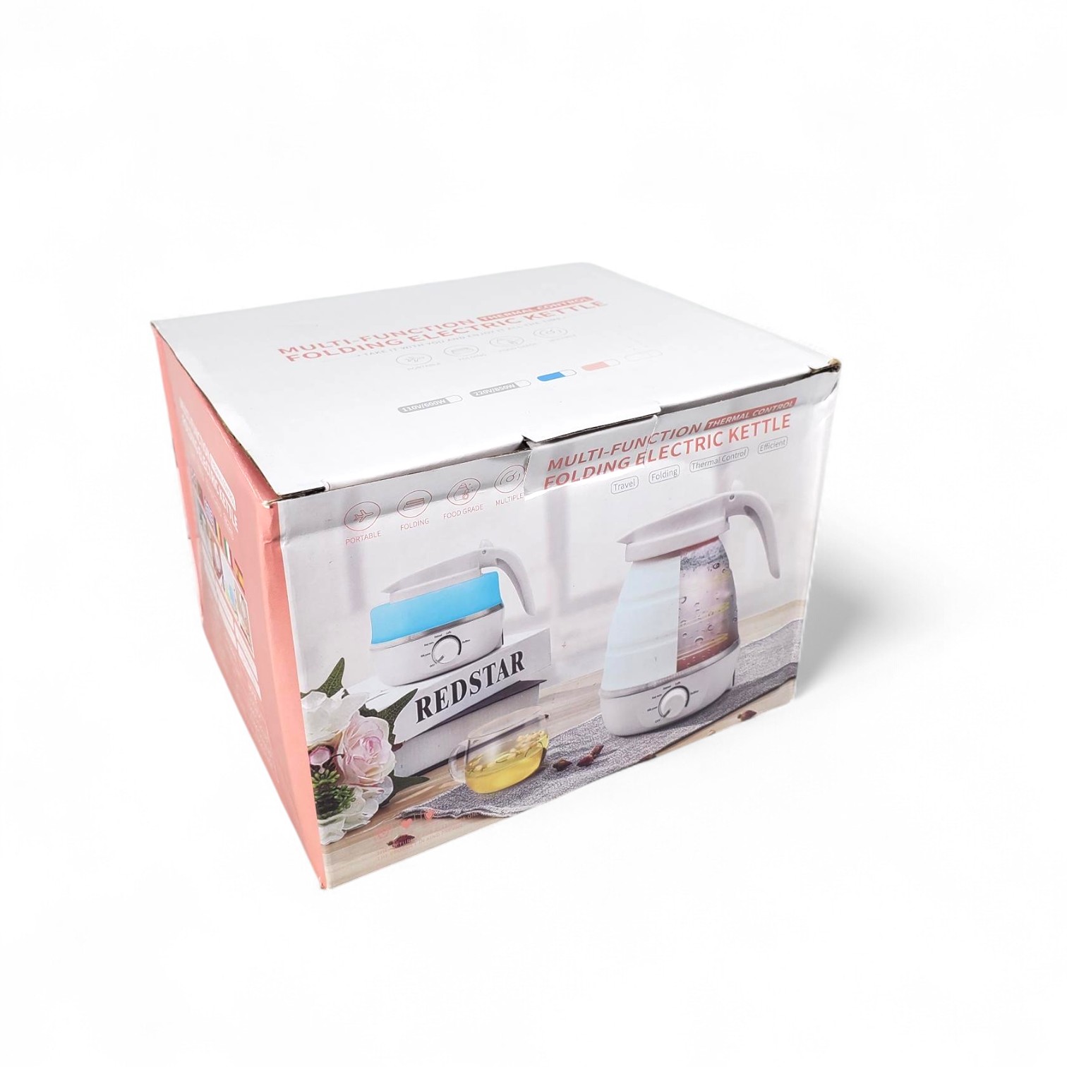 Gambar produk FMA Mini Portable Stainless Steel Folding Travel Kettle 600ml - HY-01