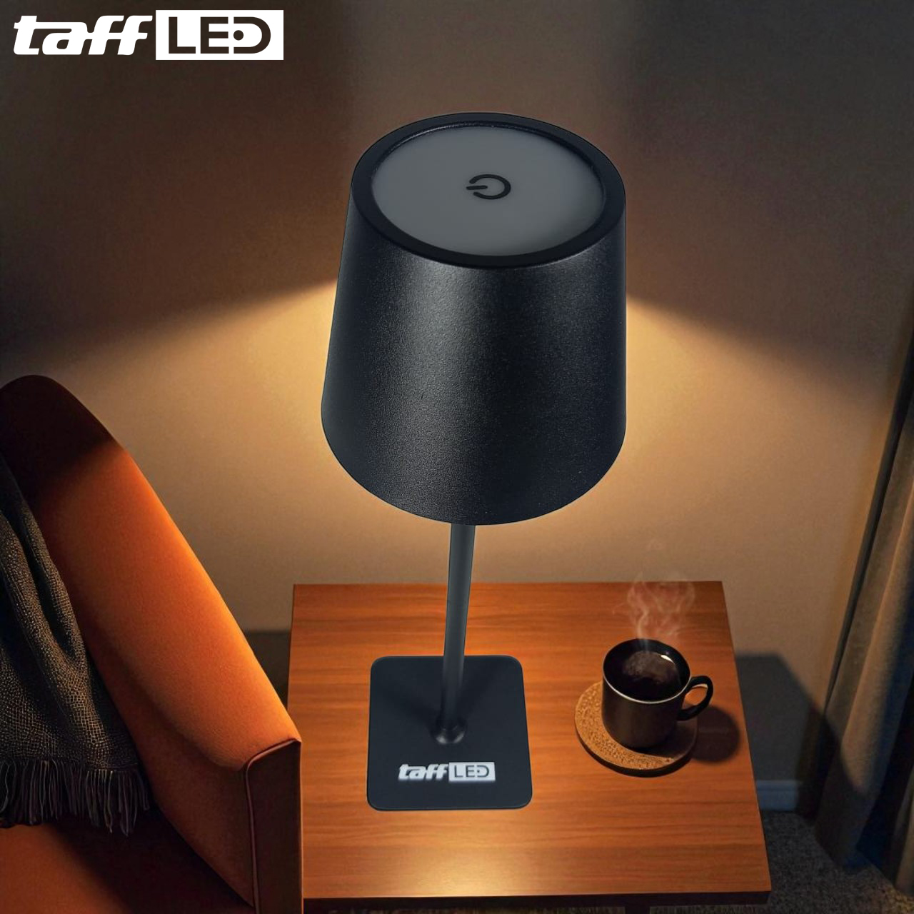 Gambar produk TaffLED Lampu Meja Hias Touch LED Desk USB Rechargeable Tri Color 3W - J420