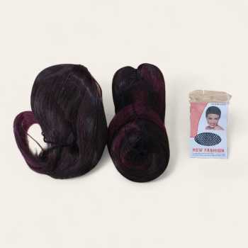 Gambar produk Huafei Wig Rambut Palsu Genshin Impact Hu Tao Cosplay with Hairnet - QQRR0552