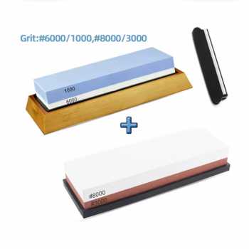 Onetwone Batu Asah Pisau Whetstone Sharpener 1000/6000 8000/3000 2 PCS - LB8-3