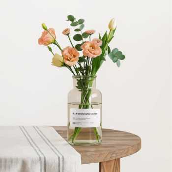 DDSSTORE Vas Bunga Botol Kaca Aesthetic Bottle Vases Flower Pot - EN549