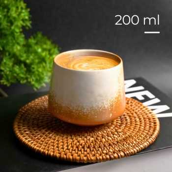 FLAMBE Gelas Keramik Kopi Teh Vintage Japanese Style Ceramic Cup 200ml - FB014