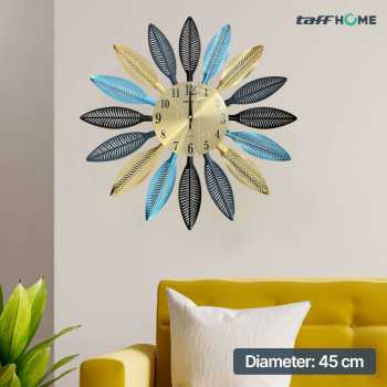 TaffHOME Jam Dinding Besi Elegan Eropa Silent Movement 45cm - WM-5