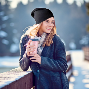 Gambar produk Ecobros Topi Kupluk Pria Wanita Kain Katun Winter Beanie Hat - EC001