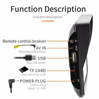 Gambar produk GRANDnavi Multimedia Video Player Wireless Carplay Android Auto 7 Inch - B600W